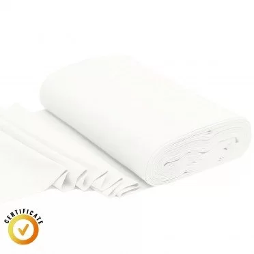 Bio Bündchenstoff 1x1 Ecru - (Bündchenstoff)