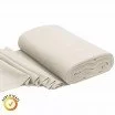 Organic Cuff Fabric 1x1 Light Beige  - (Cuffs Rib)