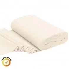 Dzianina Ściągacz Organiczny 1x1 Naturalny Beż