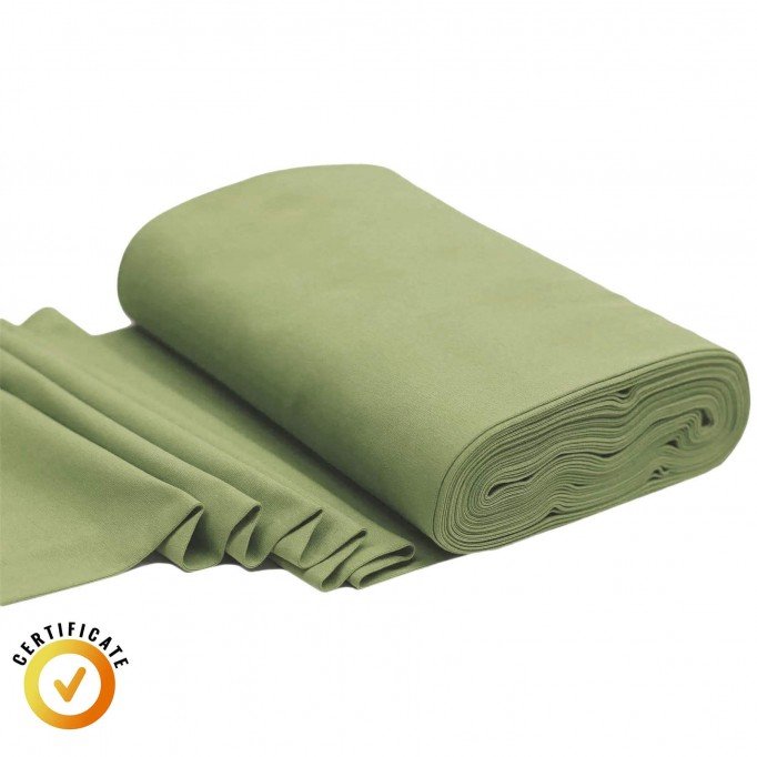 Organic Cuff Fabric 1x1 Olive - (Cuffs Rib)
