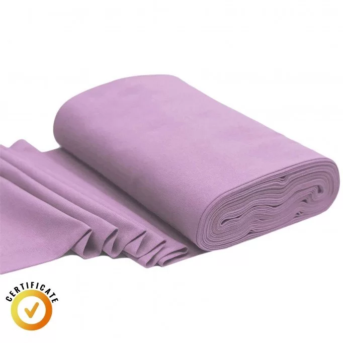 Bio Bündchenstoff 1x1 Pastell Flieder - (Bündchenstoff)