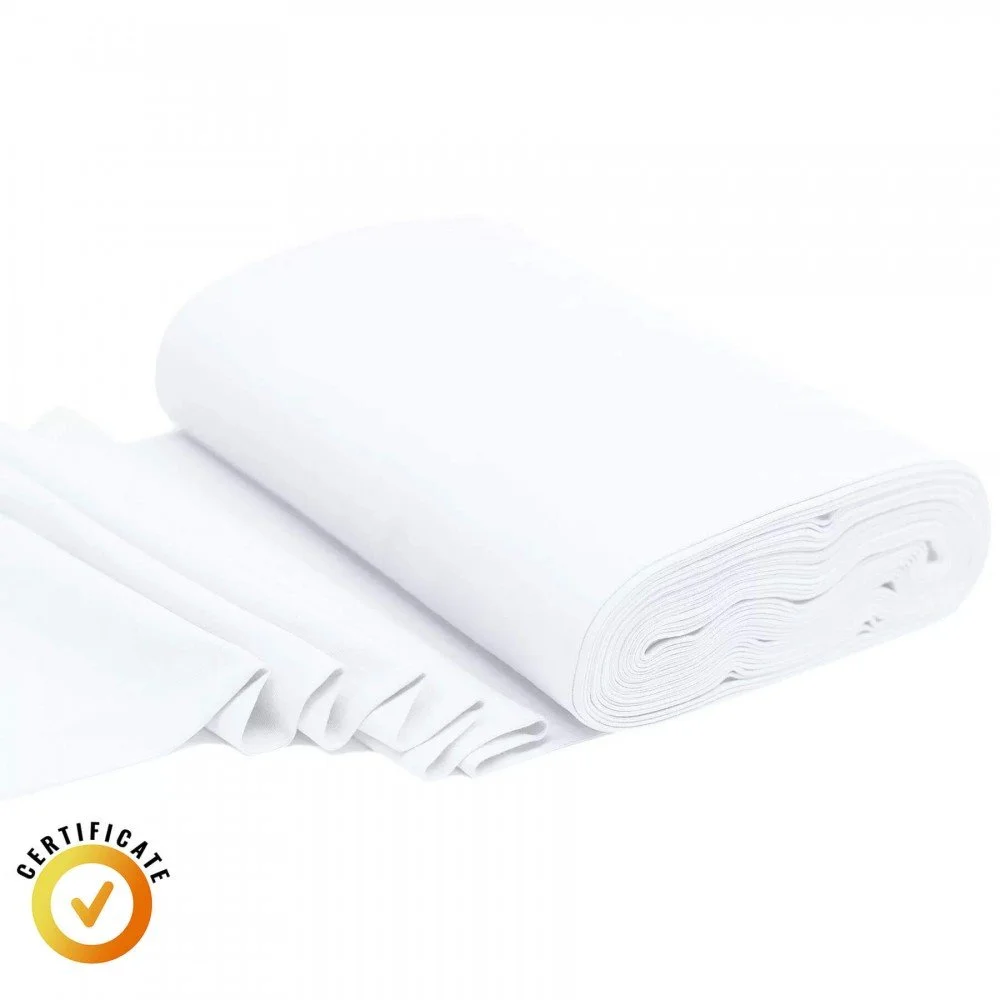 Bio Bündchenstoff 1x1 Weiß
