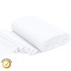 Organic Cuff Fabric 1x1 White