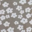 Blomster Teddy Stof Mørk Beige - (Teddy-Bear Stof)