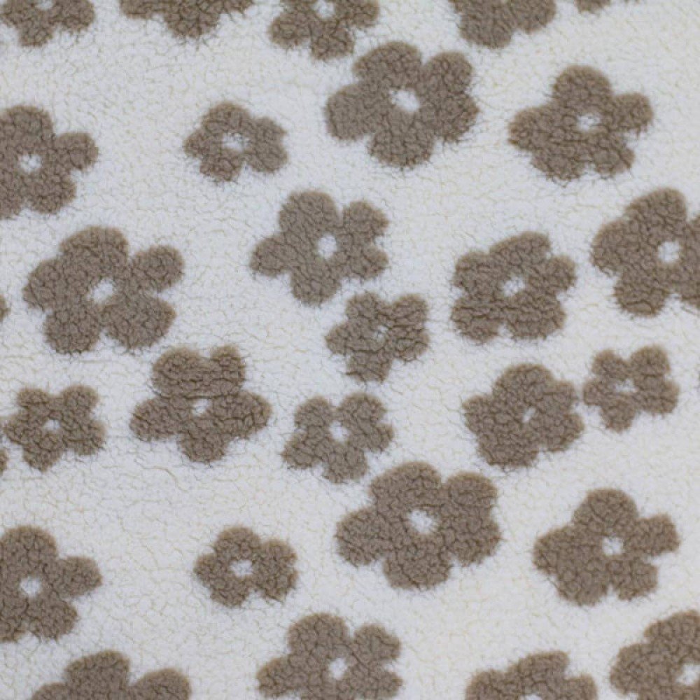 Blume Teddystoff Wollweiß Blume Teddystoff Wollweiß