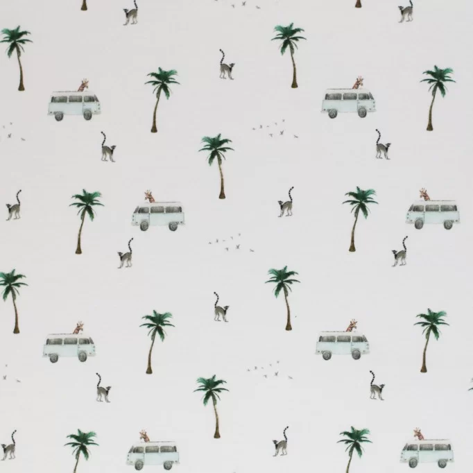 Bomuldjersey Digital Print - Dyre Ferie | Rijs Textiles Bomuldjersey Digital Print - Dyre Ferie - (Bomuldjersey Digitaltryk)