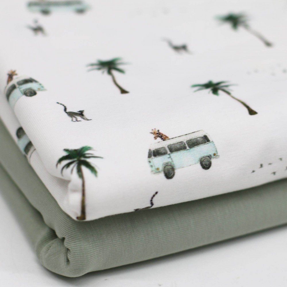 Bomuldjersey Digital Print - Dyre Ferie