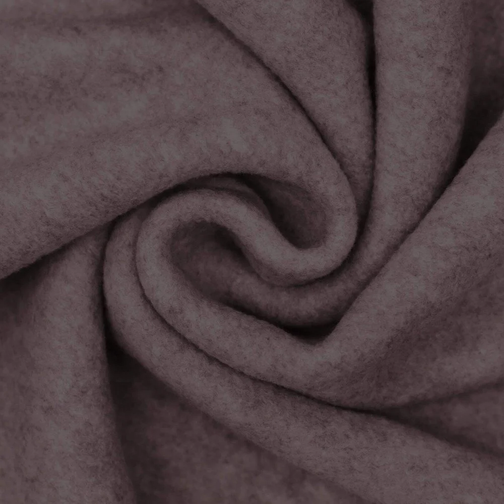 Polar Fleece Fabric Melange Brown 