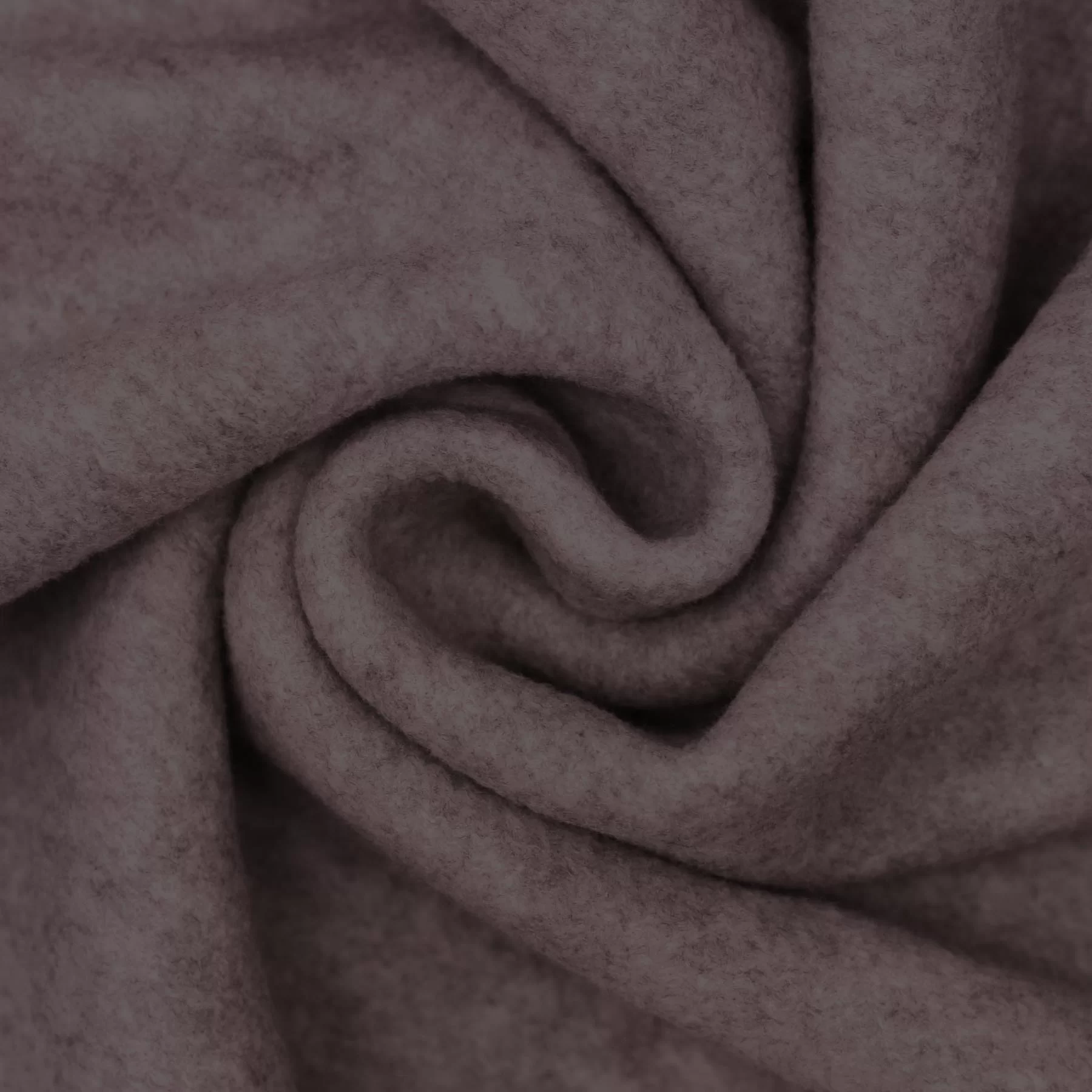 Polar Fleece Stof Melange Bruin