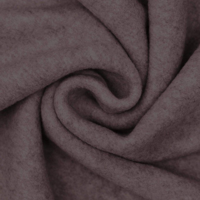 Polar Fleece Stof Brun Melange - (Polar Fleece)