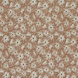 Tessuto Jersey Di Cotone Costine - Fiore Leopardato Tessuto Jersey Di Cotone Costine - Fiore Leopardato