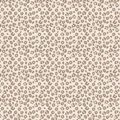 Rippstrick Jersey Stoff - Leopardenmuster Beige