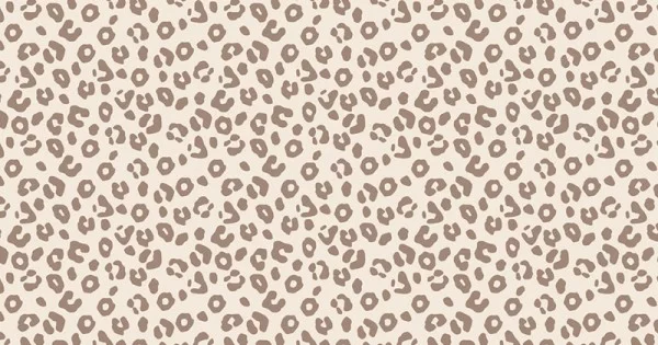 Rib Knit Jersey Fabric - Leopard Print Beige