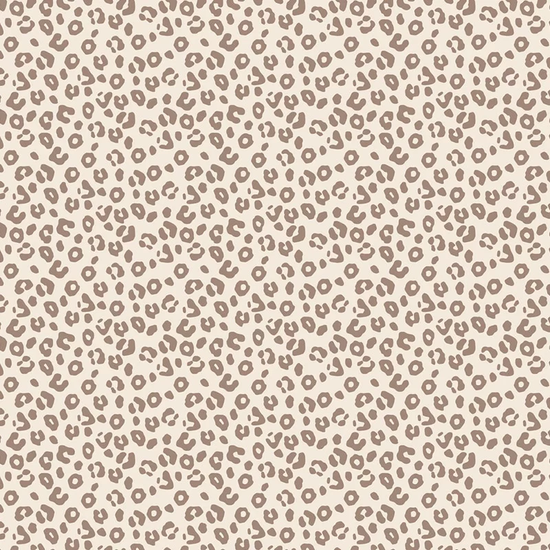Poplin Katoen Digitale Print - Luipaardprint Beige