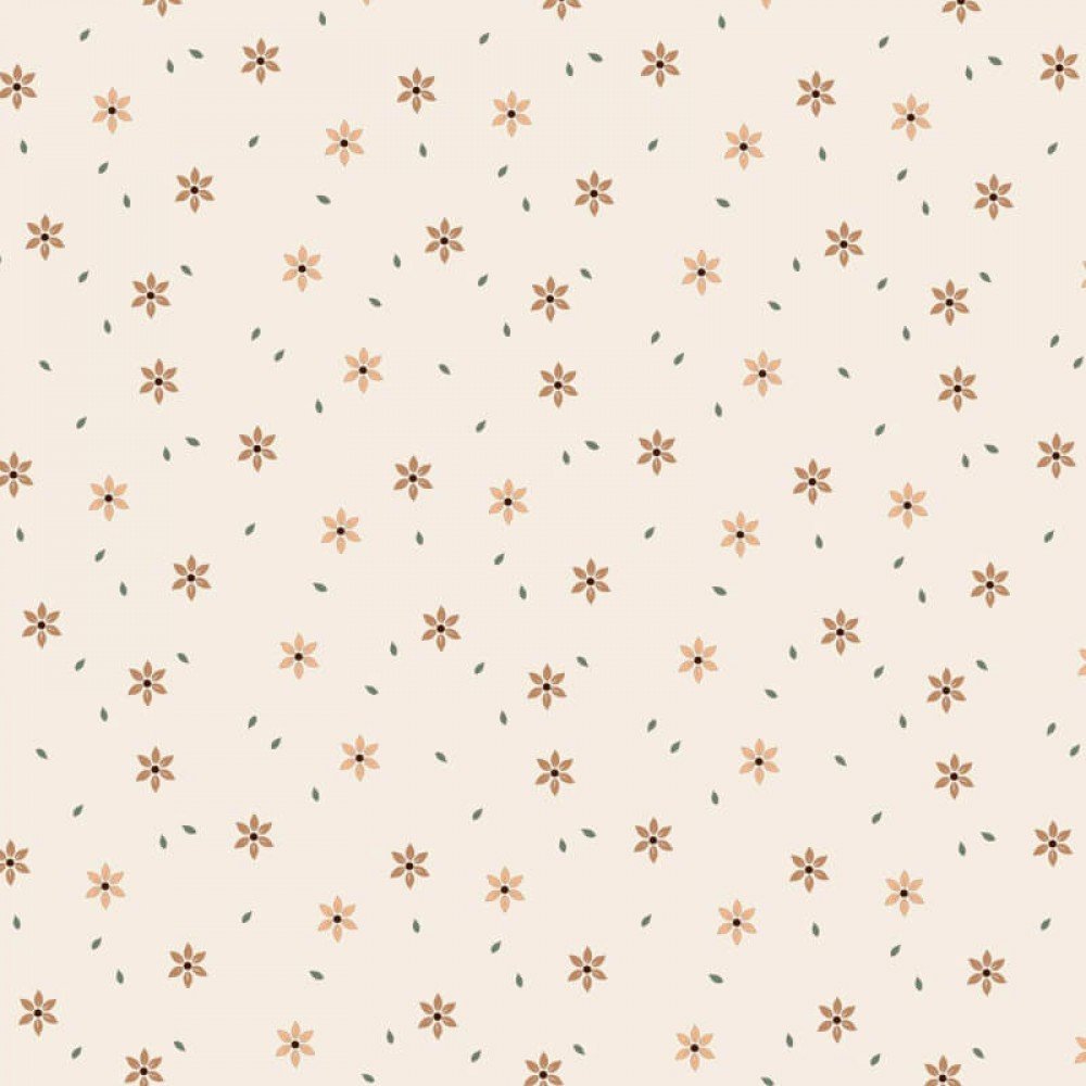 Rib Jersey Strikstof - Stjerneblomst Naturel