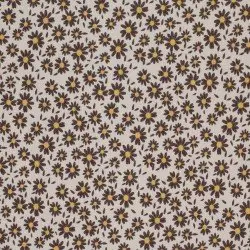 Tessuto Jersey Di Cotone Costine - Girasole Beige Tessuto Jersey Di Cotone Costine - Girasole Beige