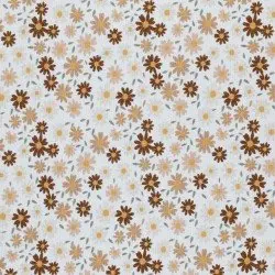Tessuto Jersey Di Cotone Costine - Girasole Ecru Tessuto Jersey Di Cotone Costine - Girasole Ecru