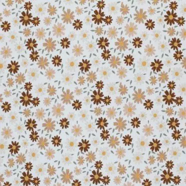 Rib Knit Jersey Fabric Sunflower Ecru