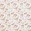 Baumwoll Musselin Stoff Digital - Cognac Braune Blume - (Kinder Stoffe)