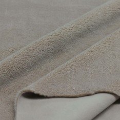 Tessuto Teddy Pile Doubleface Beige Scuro