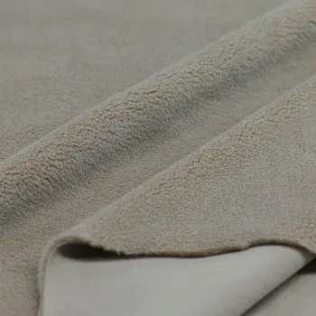 Teddystoff Doubleface Dunkel Beige  Teddystoff Doubleface Dunkel Beige