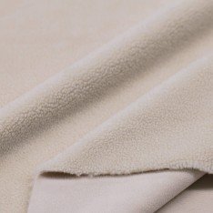 Tessuto Teddy Pile Doubleface Beige Chiaro