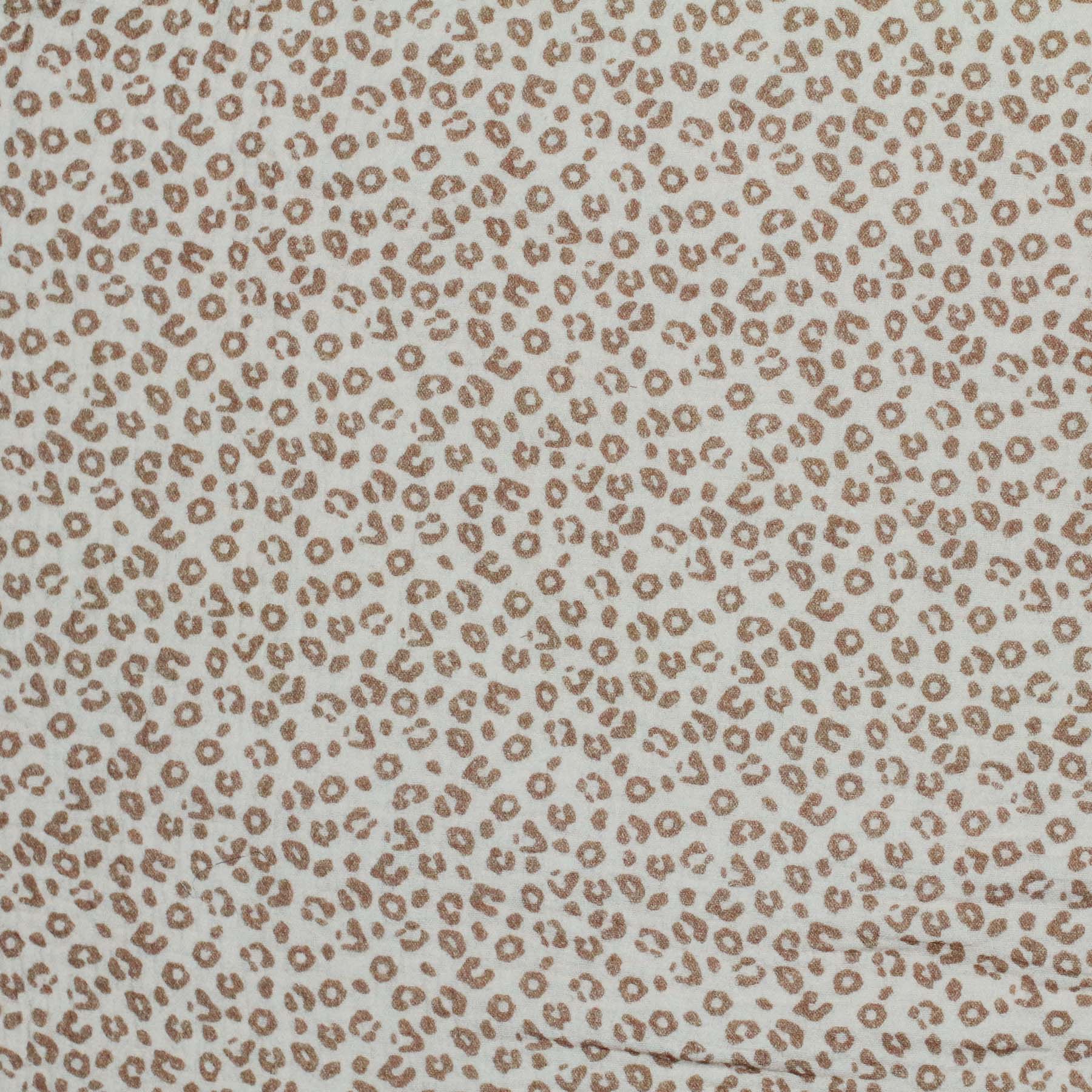 Hydrofiel Stof Digitale Print - Luipaardprint Beige