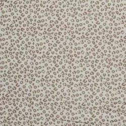 Double Gauze Fabric Digital Print - Leopard Print Beige Double Gauze Fabric Digital Print - Leopard Print Beige