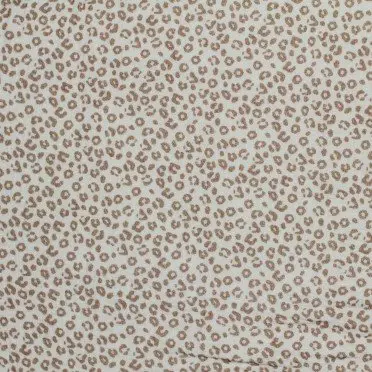 Baumwoll Musselin Stoff Digital - Leopardenmuster Beige - (Kinder Stoffe)