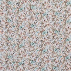 Hydrofiel Stof Digitale Print - Liefdesbloem Beige