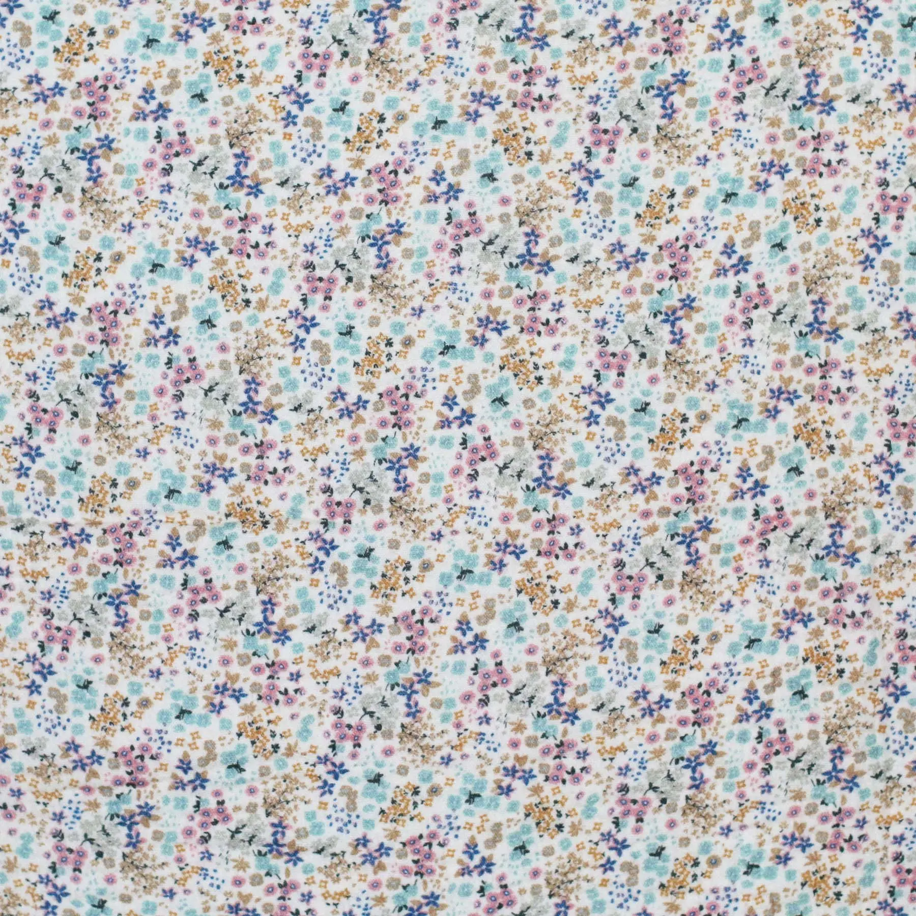 Hydrofiel Stof Digitale Print - Liefdesbloem Vintage Roze