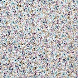 Double Gauze Fabric Digital Print - Love Flower Vintage Pink