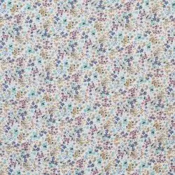 Double Gauze Fabric Digital Print - Love Flower Vintage Pink Double Gauze Fabric Digital Print - Love Flower Vintage Pink