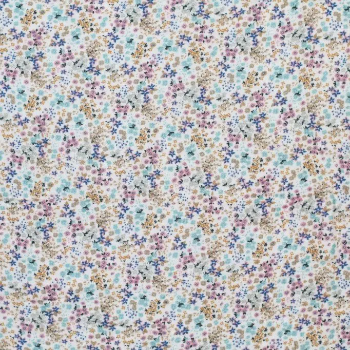 Double Gauze Fabric Digital Print - Love Flower Vintage Pink | Rijs Textiles Double Gauze Fabric Digital Print - Love Flower Vintage Pink - (Child Fabrics)