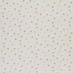 Double Gauze Fabric Digital Print - Starflower Natural