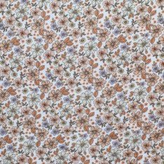 Hydrofiel Stof Digitale Print - Zomerbloem Pastel Lila