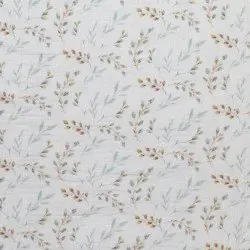 Double Gauze Fabric Digital Print - Willow Branch Double Gauze Fabric Digital Print - Willow Branch