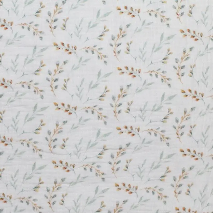 Double Gauze Fabric Digital Print - Willow Branch - (Child Fabrics)