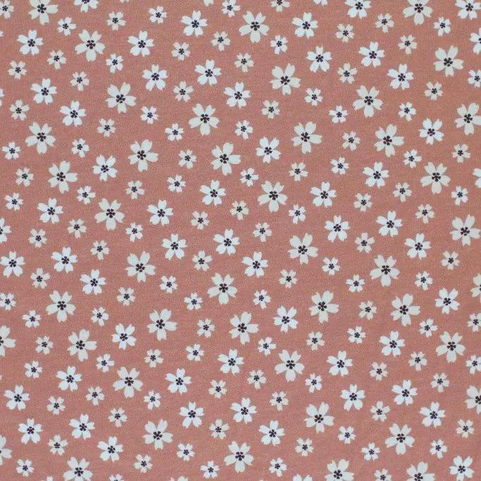Baumwolljersey Digital - Butterblume Pfirsich | Rijs Textiles Baumwolljersey Digital - Butterblume Pfirsich - (Baumwolljersey Digitaldruck)