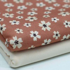 Baumwolljersey Digital - Butterblume Pfirsich