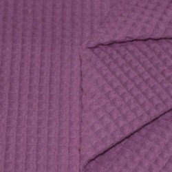 Waffle Pique Fabric Old Lilac