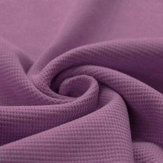 Waffle Knit Jersey Fabric Old Lilac