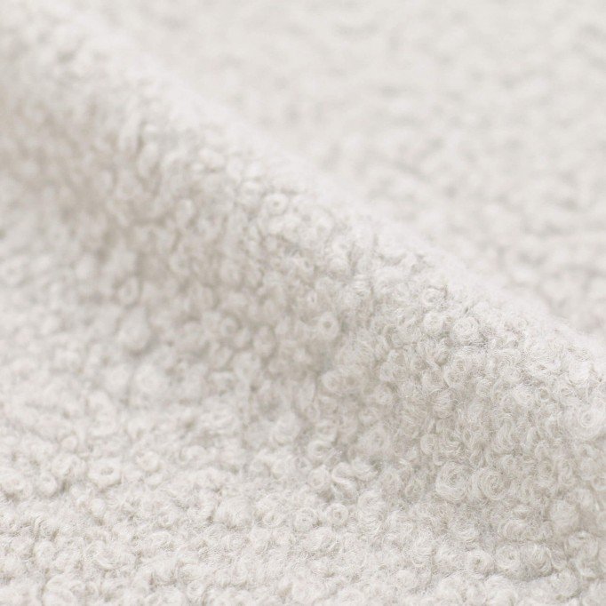Boucle Stof Gekruld Ecru - (Boucle Stoffen)