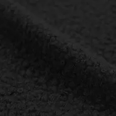 Boucle Fabric Curly Black