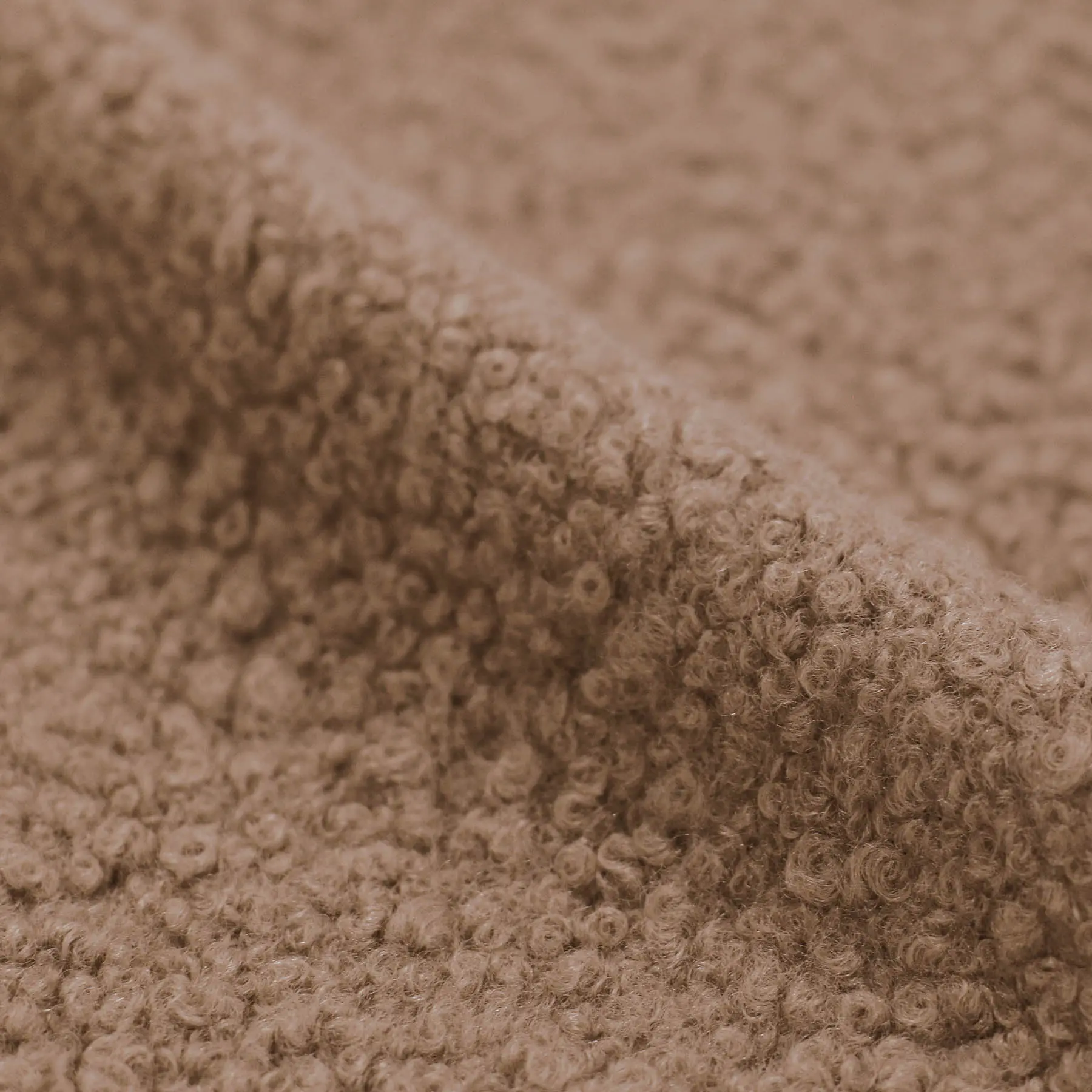 Boucle Stof Gekruld Cacao