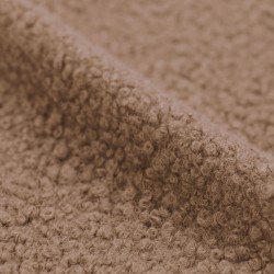 Boucle Fabric Curly Cacao