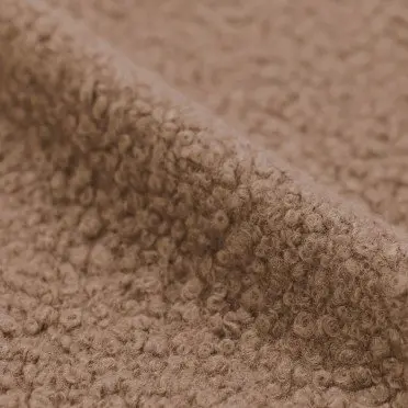 Tissu Lainages Bouclé Cacao - (Tissu Bouclé)