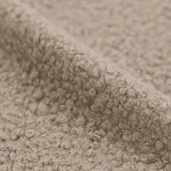 Tessuto Bouclé Pesante Beige Scuro Tessuto Bouclé Pesante Beige Scuro