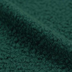 Boucle Fabric Curly Dark Green