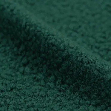 Boucle Fabric Curly Dark Green - (Boucle Fabric)